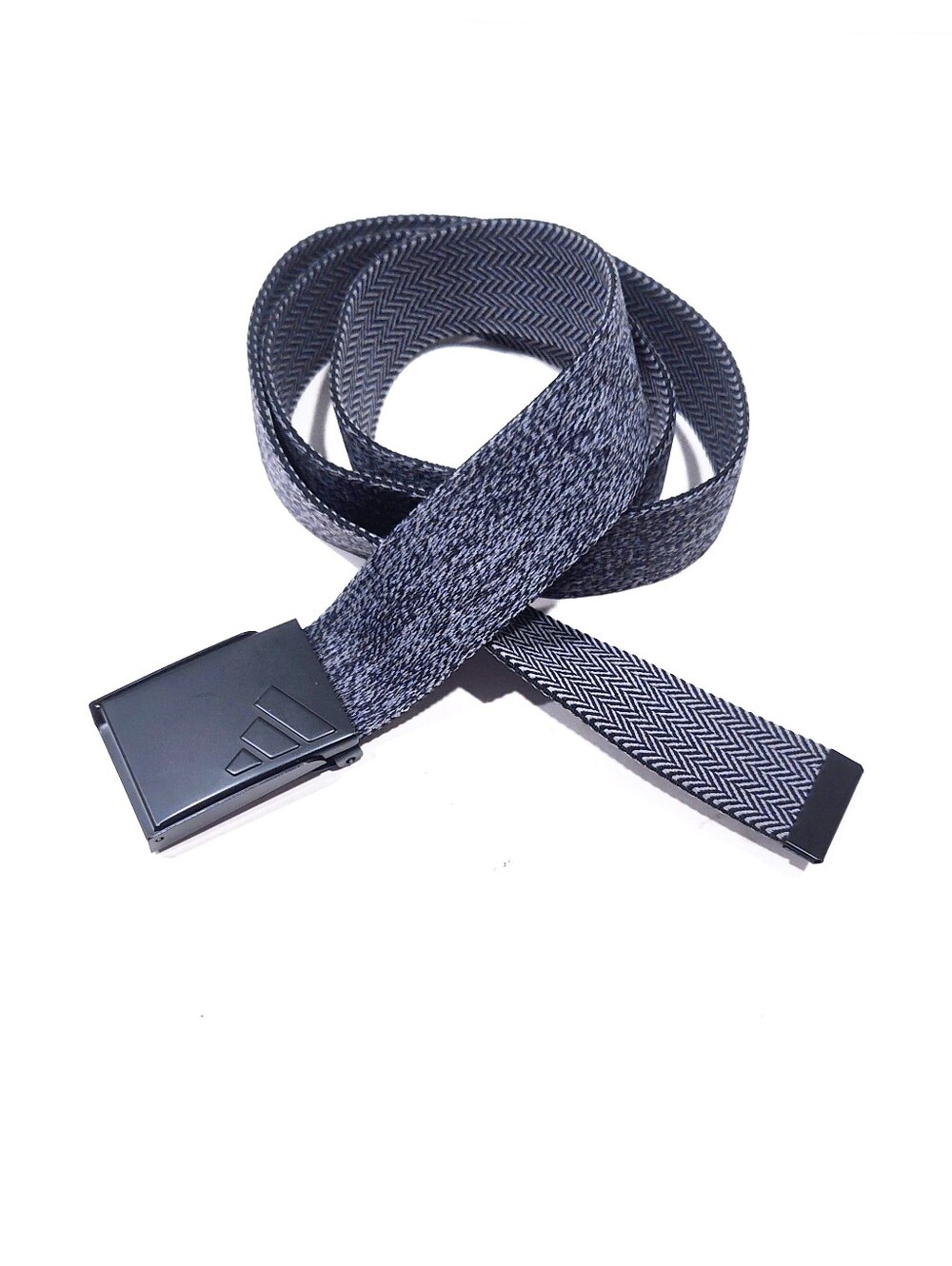 Adidas Golf Belt Men's Stretch Web Belt Reversible Black Heather OS Cut To Fit